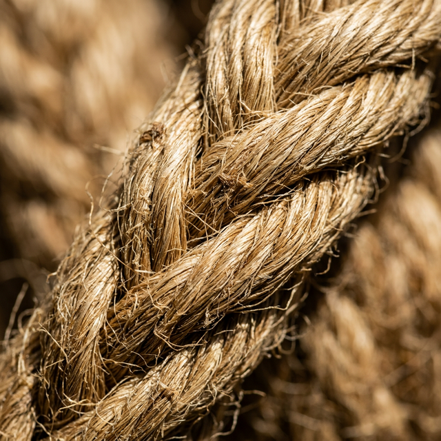 Macro texture of raw Himalayan hemp fibers